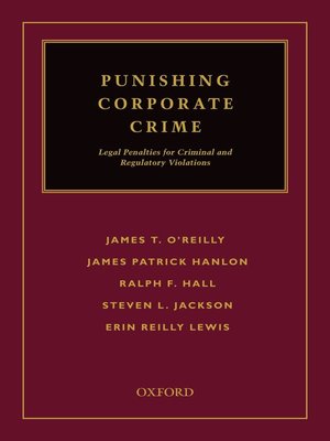 cover image of Punishing Corporate Crime